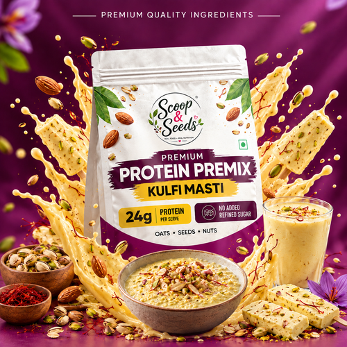 Scoop & Seeds Kulfi Masti – Premium Protein Premix | 24g Protein